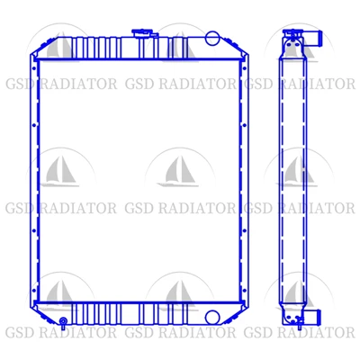 CASE EXCAVADOR CX210 CX210 CX210LR CX210N CX 220-5 Radiador Ln 00046 450117 450117 ST KRH1462