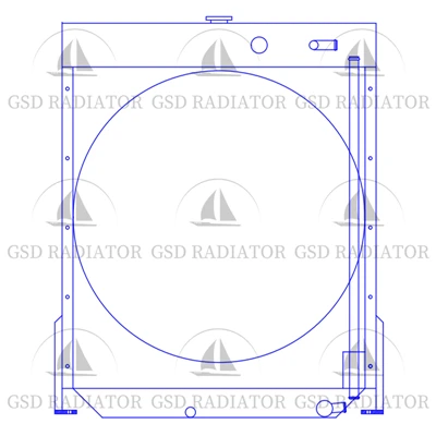Radiador de cargador CDM856 de tapa