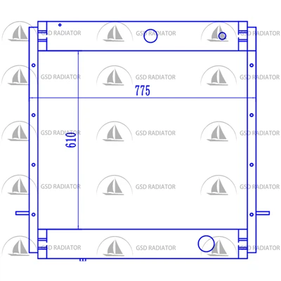 Radiador para máquina esparcidora de adoquines Xugong XCMG