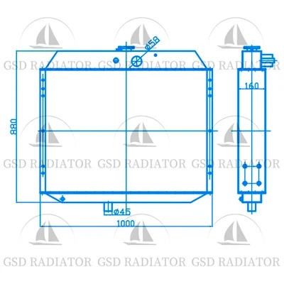 Tiangong Py180 Grado Radiador de alta calidad