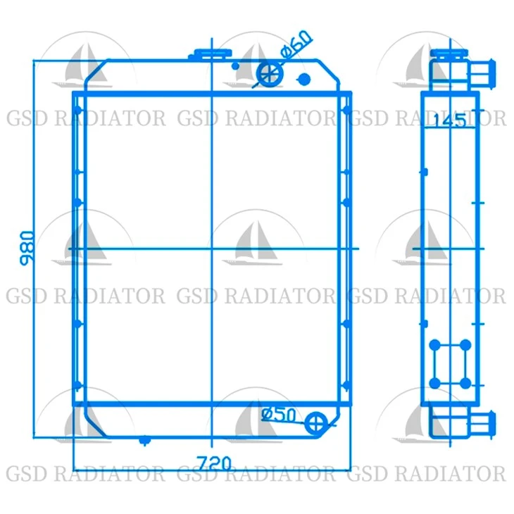 XUGONG XCMG XS18J 18 toneladas de radiador Road Roller